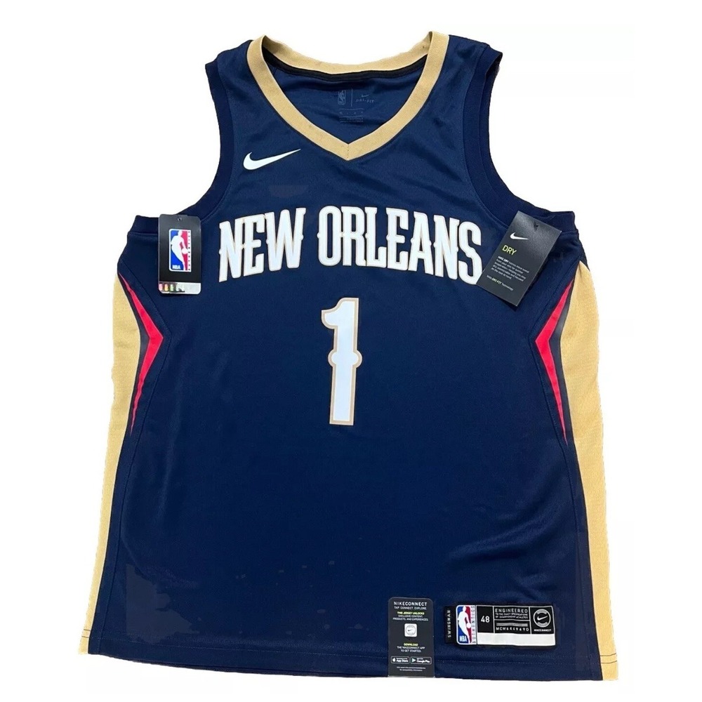 Zion Williamson New Orleans Pelicans Jersey Size LG 48 Nike NBA Brand NEW - Picture 1 of 8